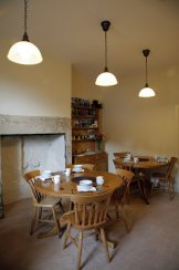 Inside view of dining area inside the Northumberland bed and breakfast The Reading Rooms